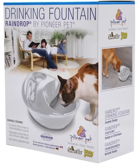 Pioneer – „Rain Drop Style“ – baltas – 1,8 l – geriamojo vandens fontanas