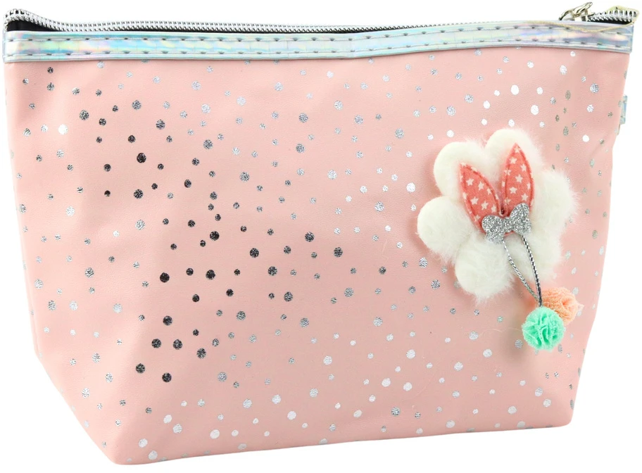 Lean Pieštukų dėklas 23x16 cm rausvas su blizgučiais