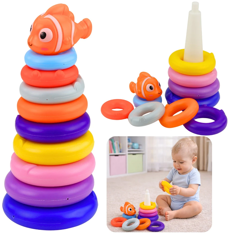 Dėlionė Lean Toys Piramidė 29 cm 10 vnt.