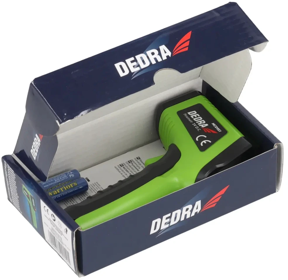 Dedra Nekontaktinis pirometras lazerinis termometras 50C iki 600C
