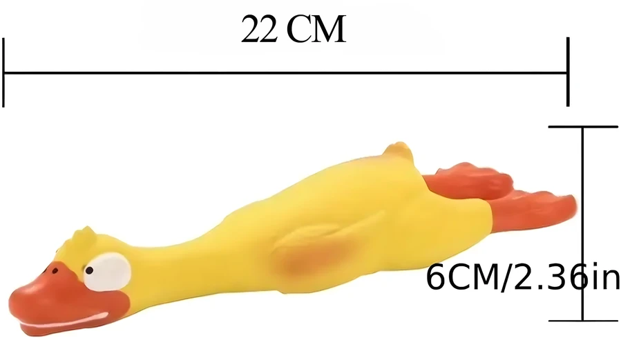 Piszcząca Cypinantis didelis guminis vištienos žaislas šunims ir šuniukams 22 cm