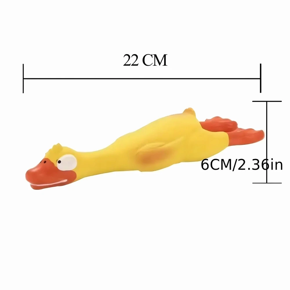 Piszcząca Cypinantis didelis guminis vištienos žaislas šunims ir šuniukams 22 cm