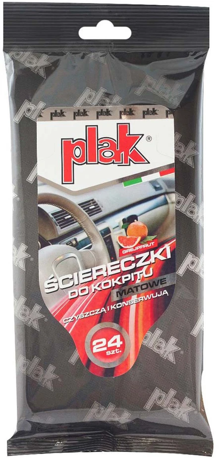 Parys PLAK servetėlės plastikui, 24 vnt., matinis efektas, greipfrutų kvapas