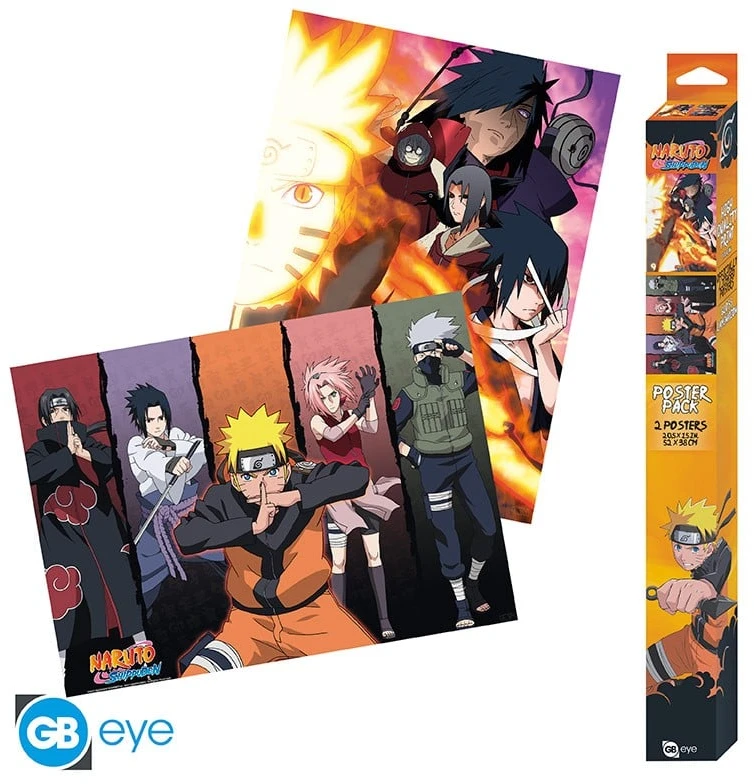 Plakatas Abysse NARUTO SHIPPUDEN - 2 Chibi plakatų rinkinys (52x38)