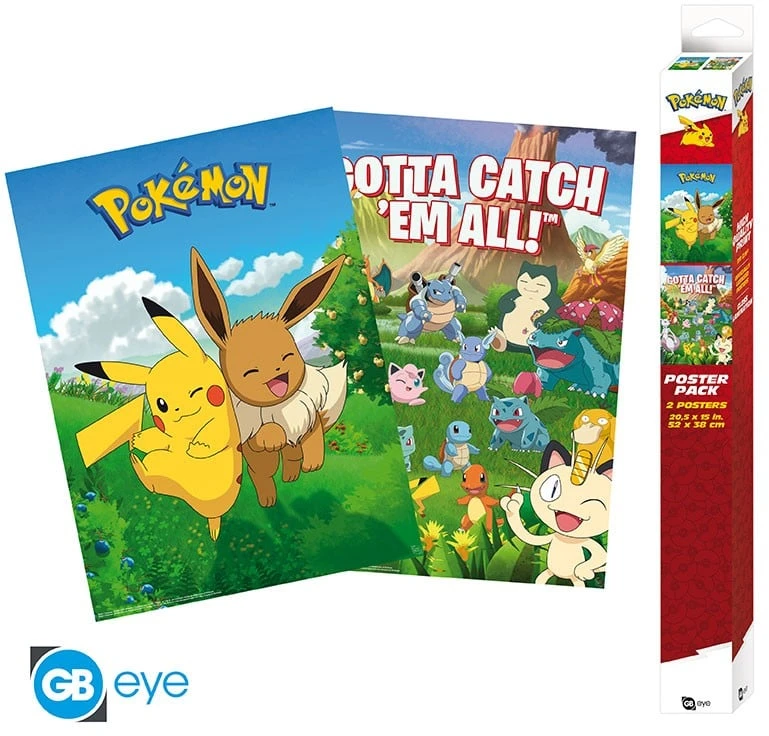 Plakatas Abysse POKEMON - 2 plakatų rinkinys - Aplinkos (52x38)
