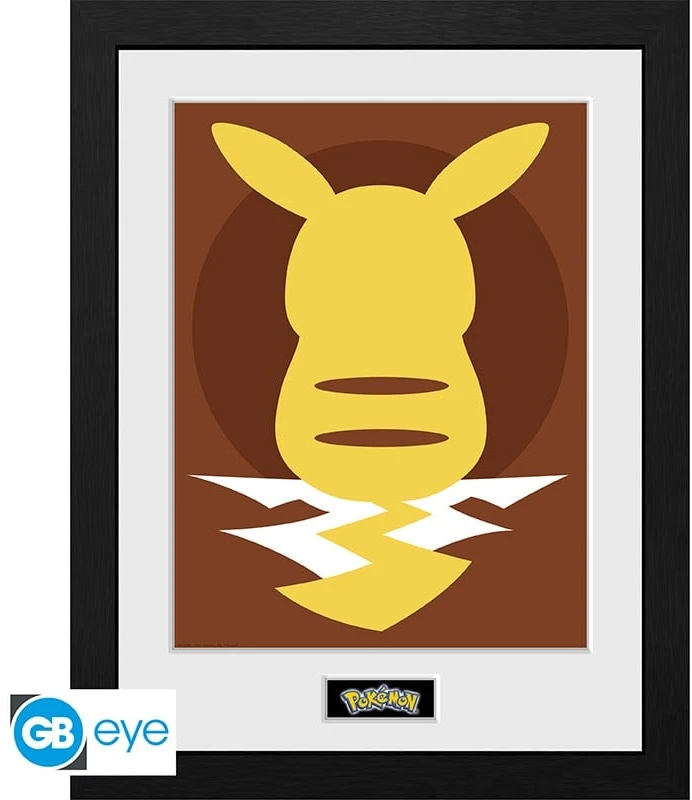 Plakatas Abysse POKEMON - Įrėmintas paveikslas „Pikachu Silhouette 25“ (30x40)