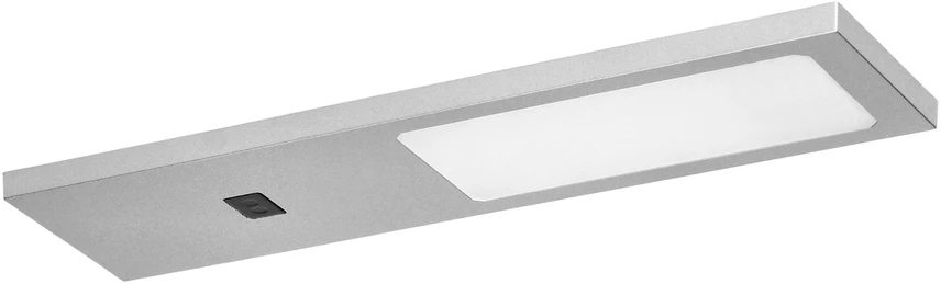 Orno PLANA LED po spintele montuojamas šviestuvas 4W, 240lm, 4000K, su bekontakčiu jungikliu, pilkas