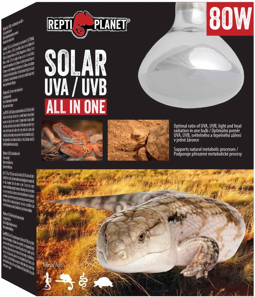 Planet Entertainment „Repti Planet“ – saulės spindulių UVA ir UVB lempa – 80 W