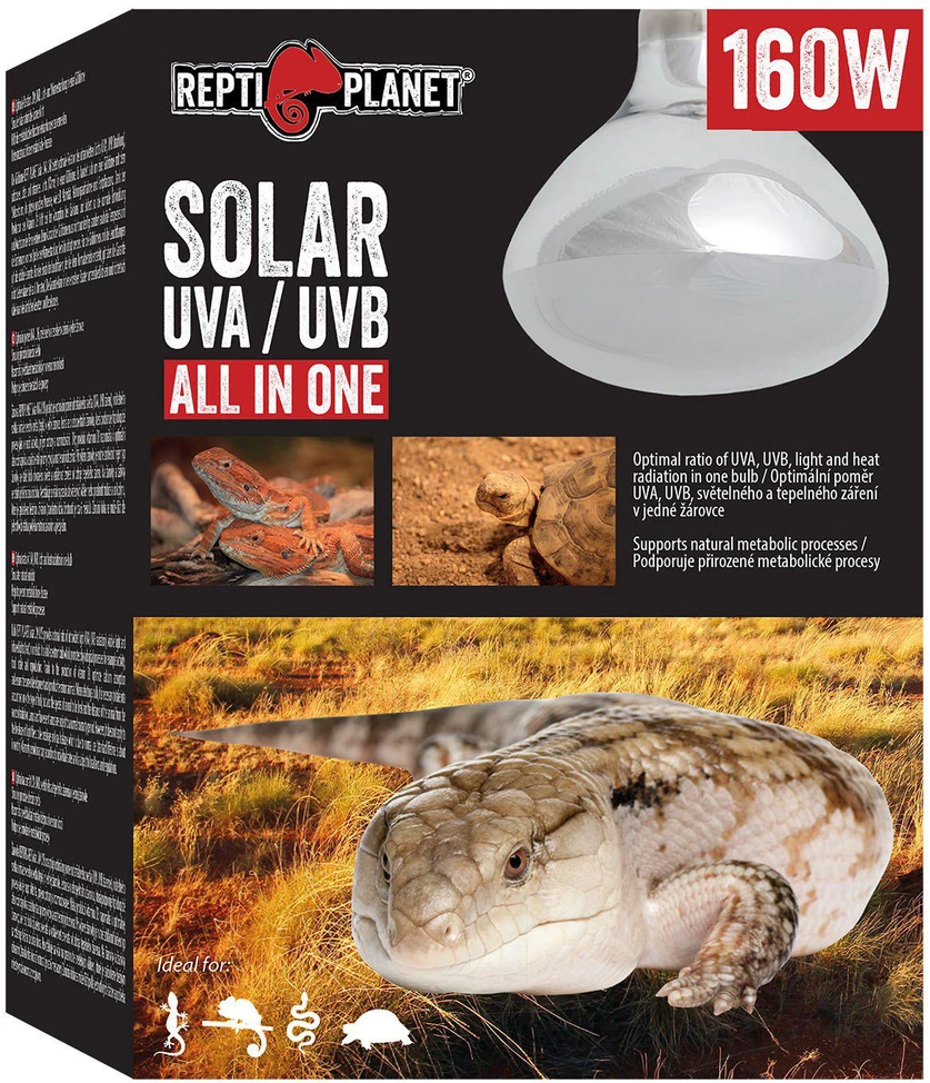 Planet Entertainment „Repti Planet“ – saulės spindulių UVA ir UVB lemputė – 160 W