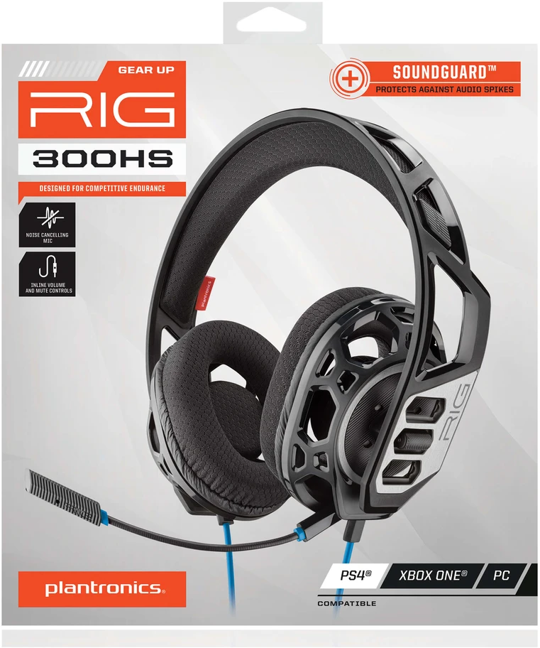 PLANTRONICS žaidimų ausinės PS4 RIG 300 HS