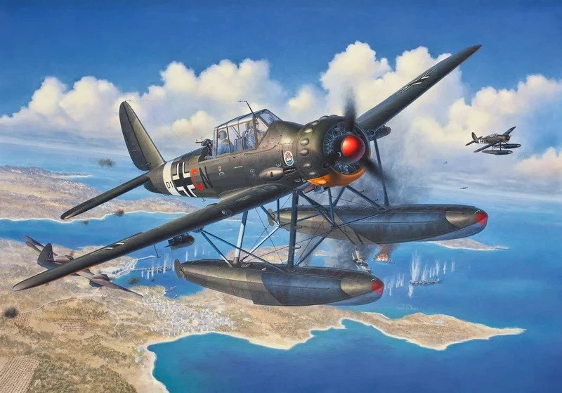 Revell Arado Ar 196A-3 hidroplanas 1/32 – plastikinis surinkimo rinkinys