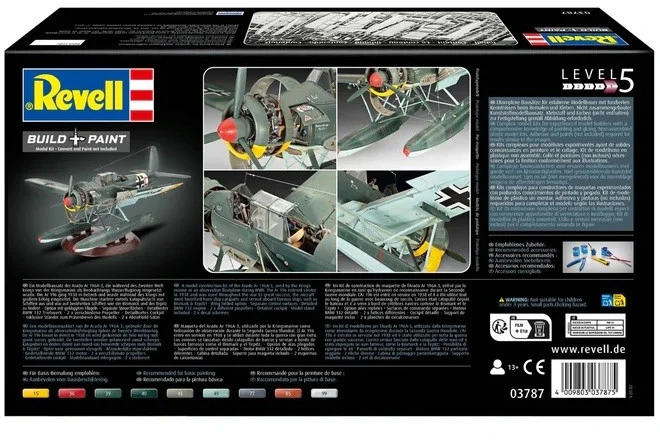 Revell Arado Ar 196A-3 hidroplanas 1/32 – plastikinis surinkimo rinkinys
