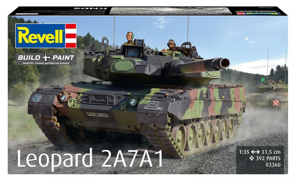 Revell Leopard 2A7A1 1/35 plastikinis tanko modelis