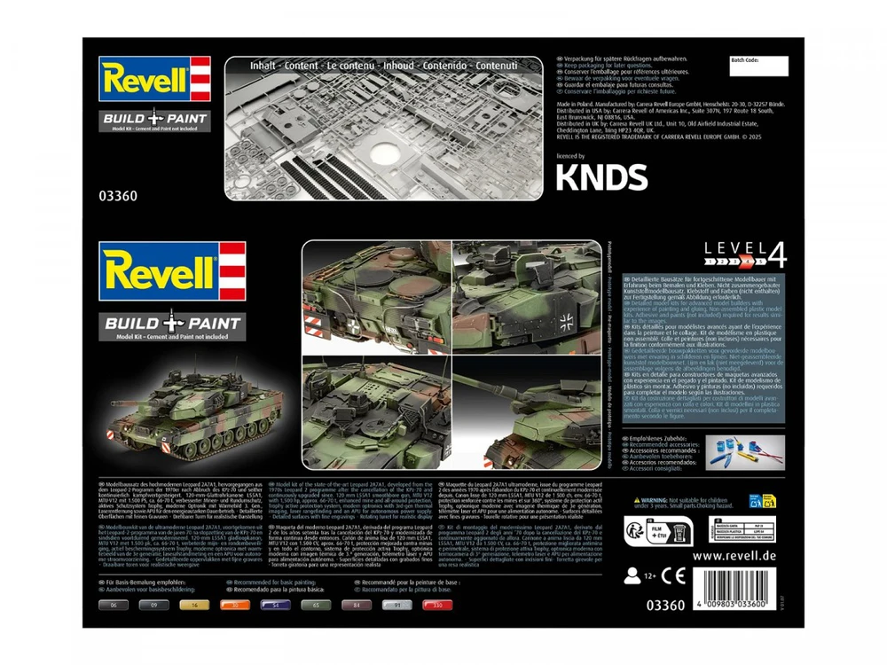 Revell Leopard 2A7A1 1/35 plastikinis tanko modelis