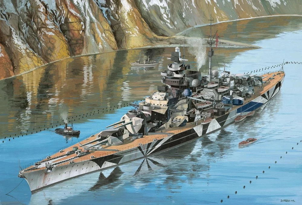 Revell Tirpitz vokiečių mūšio laivas 1/350 plastikinis modelis