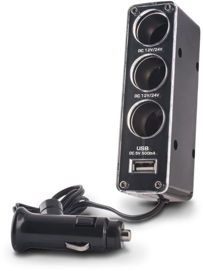 Forever lizdų skirstytuvas 3in1 su USB laidu CSS-03