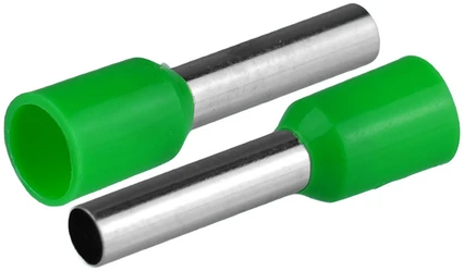 Plastrol Końcówka tulejkowa izolowana do przewodów 1x4mm2; dł tulejki 19,5mm žalia 20 vnt.