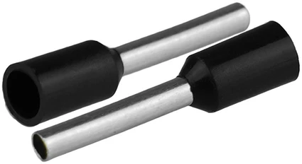 Plastrol Końcówka tulejkowa izolowana do przewodów 1x1mm2; dł tulejki 16,4mm juoda 50 vnt.
