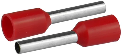 Plastrol Końcówka tulejkowa izolowana do przewodów 11,5mm2; DŁ TULEJKI 16,4mm Raudona 50 vnt.