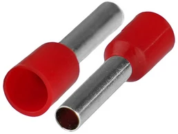 Plastrol Końcówka tulejkowa izolowana do przewodów 1x4mm2; dł tulejki 19,5mm raudona 20 vnt.