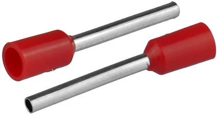 Plastrol Końcówka tulejkowa izolowana do przewodów 10,75mm2; DŁ TULEJKI 18,4mm Raudona 20 vnt.