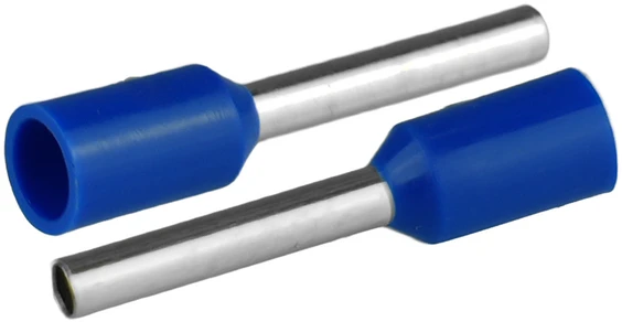 Plastrol Końcówka tulejkowa izolowana do przewodów 1x1mm2; dł tulejki 16,4mm mėlyna 20 vnt.
