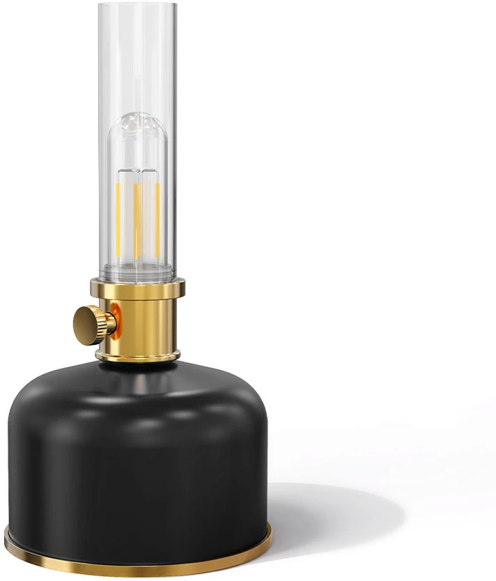 Plastrol "Retro Petroleum" LED lempa juoda FLR-25 Forever Light