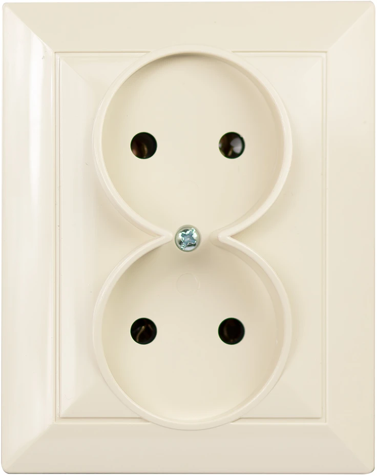 Plastrol Lizdas įleidžiamas dvigubas, 2x2p, 16A, 250V