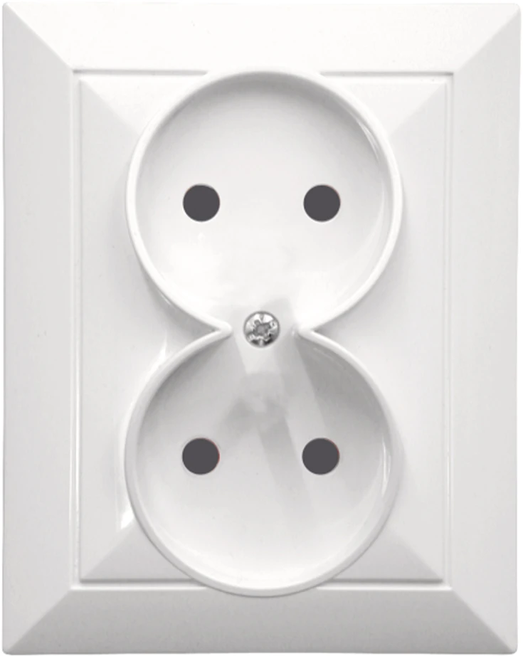 Plastrol Lizdas įleidžiamas dvigubas, 2x2p, 16A, 250V