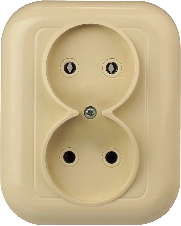 Plastrol Lizdas įleidžiamas dvigubas, 2x2p 16A, 250V