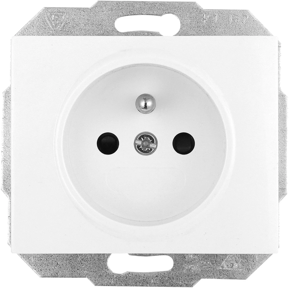Plastrol Lizdas įmontuojamas viengubas p/t 2p+ž, 16A, 250V (modulis)