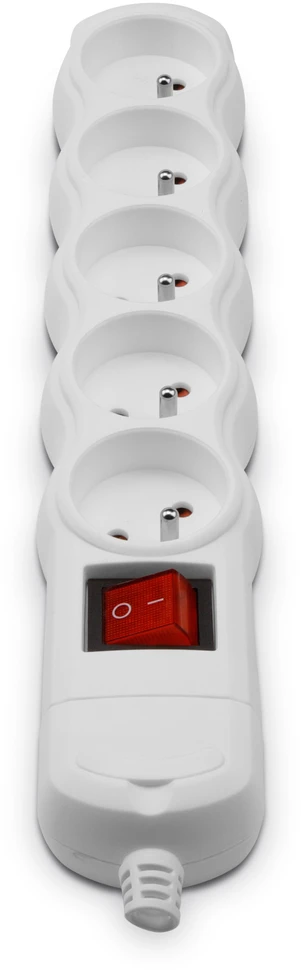 Plastrol Nešiojamas kištukinis lizdas penkiavietis 5x2p+su su jungikliu 16a, 250v, išardomas, eco bis