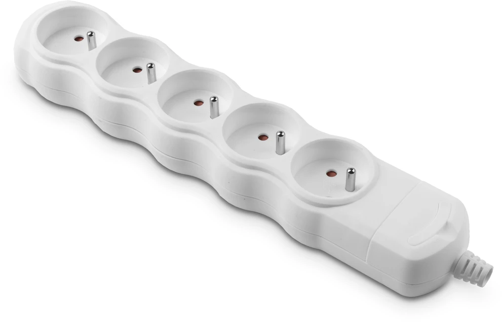 Plastrol Lizdas kištukinis pernešamas penkiagubas 5x2p+su 16a, 250v, išardomas, eco bis