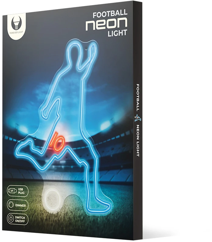 Plastrol Neon PLEXI LED Futbolininkas įvairiaspalvis FPNE31 Forever Light