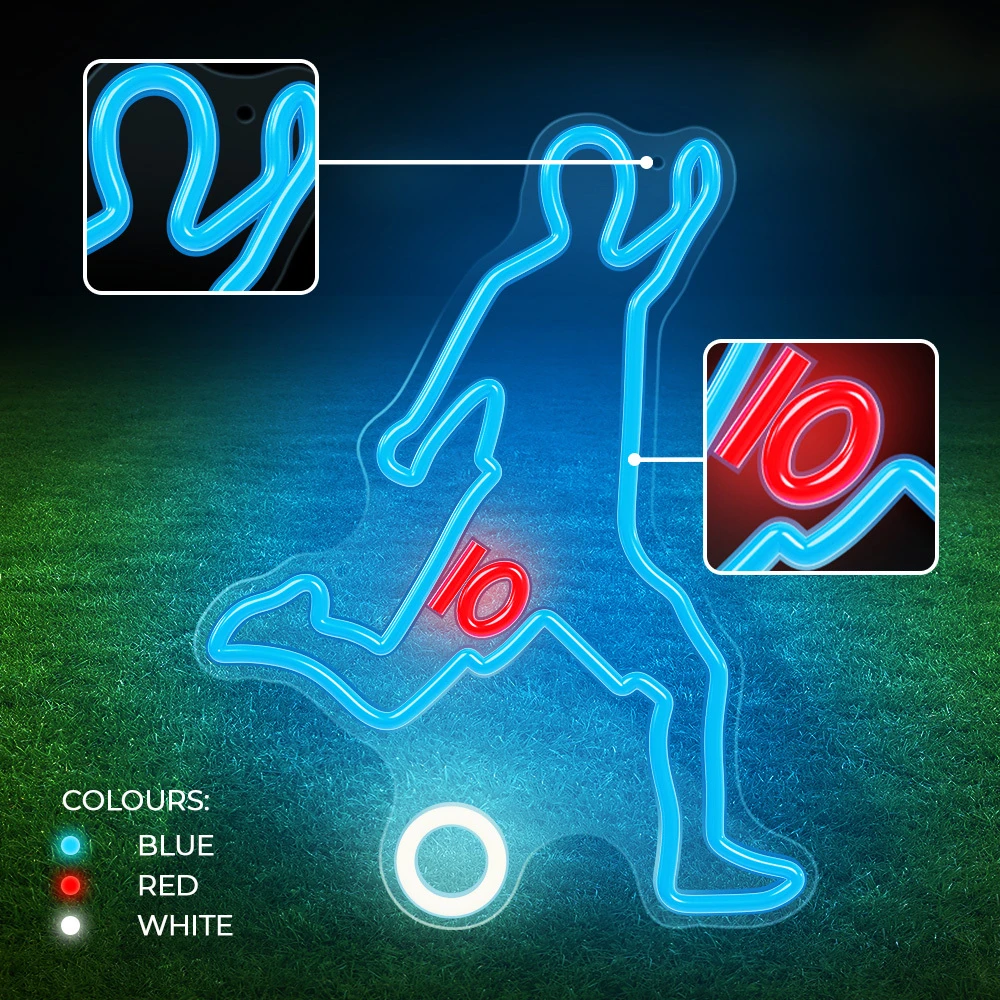 Plastrol Neon PLEXI LED Futbolininkas įvairiaspalvis FPNE31 Forever Light