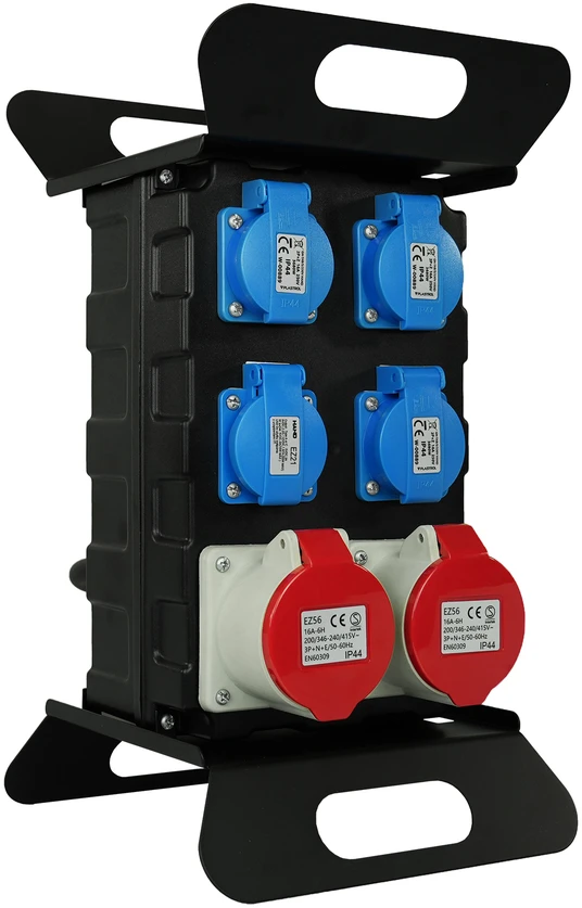 Plastrol Rozdzielnica budowlana przenośna siłowa su zabezpieczeniem;H07RN-F;52,5;400V, 2x4p+su;3x2p+su; 1xUSB; dł. przewodu 2m
