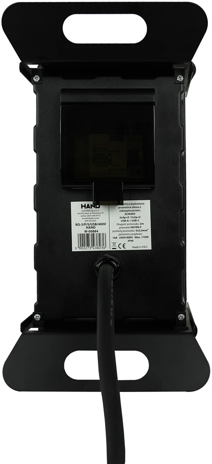 Plastrol Rozdzielnica budowlana przenośna siłowa su zabezpieczeniem;H07RN-F;52,5;400V, 2x4p+su;3x2p+su; 1xUSB; dł. przewodu 2m
