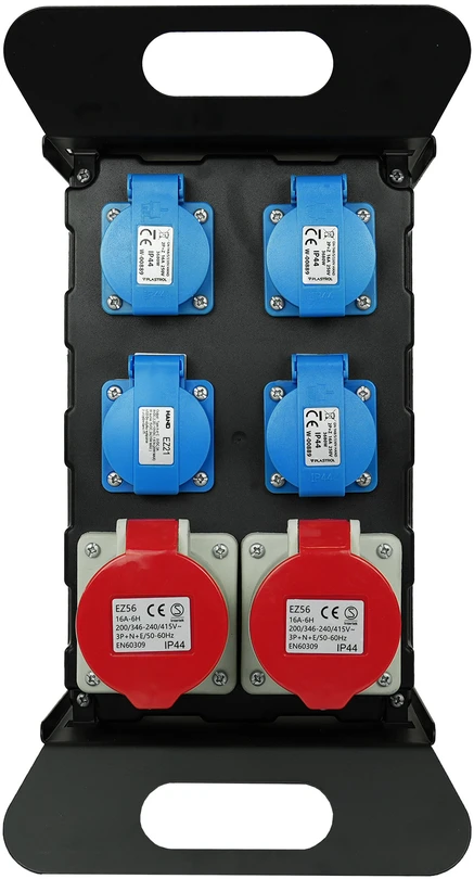 Plastrol Rozdzielnica budowlana przenośna siłowa su zabezpieczeniem;H07RN-F;52,5;400V, 2x4p+su;3x2p+su; 1xUSB; dł. przewodu 2m