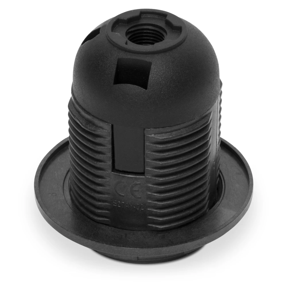 Plastrol E27 plastikinis lizdas su antkakliu