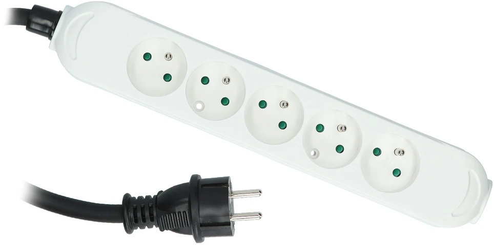 Plastrol Przedłużacz PS-PRO 5-gn. su/u, 32,5mm2, H05VV-F balta
