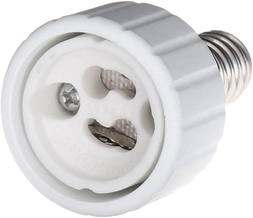 Plastrol Przejściówka su e-14 na gu-10, balta, adapter