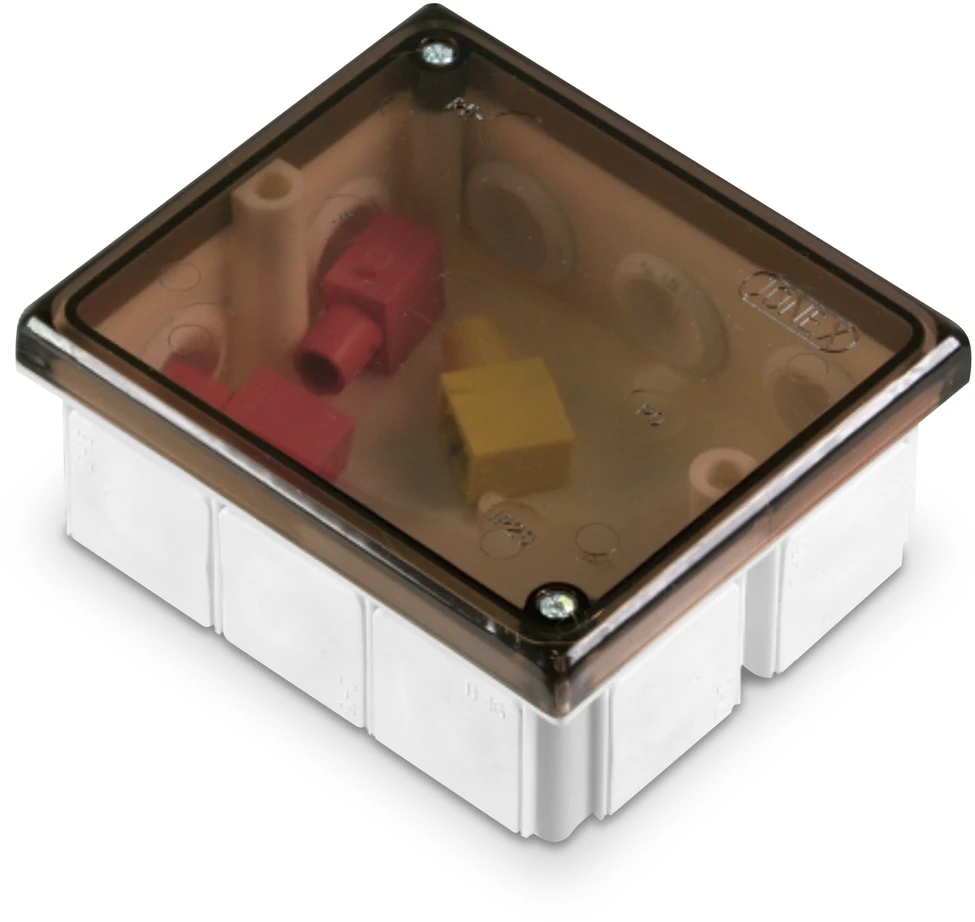 Plastrol Puszka instalacyjna, izolacyjna, odgałęźna, 10-wlotowa, n/t, su dławicami D-16, IP54, wymiar 8095, su pięcioma zaciskami 1x4mm2