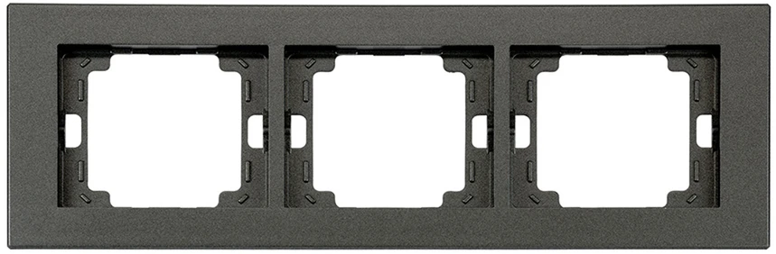Plastrol Ramka potrójna -onyx- antracito
