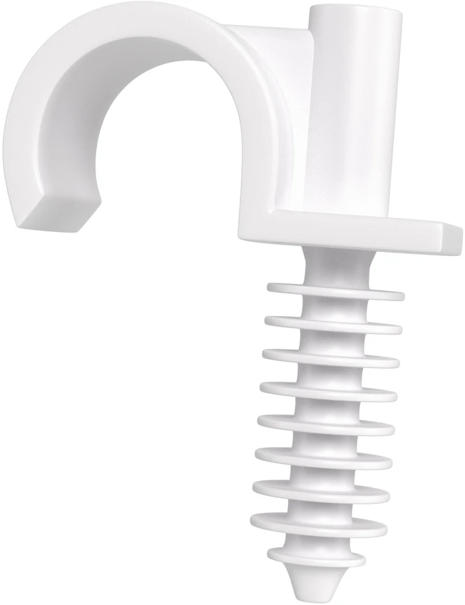 Plastrol Laikikliai tipo ring, o 16, PVC vamzdžiai, peschel, cu / balta