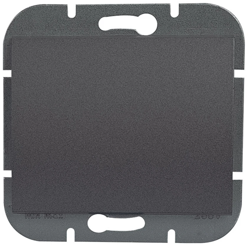Plastrol 1 poliaus jungiklis -onyx- p/t 10A, 250V, antracito