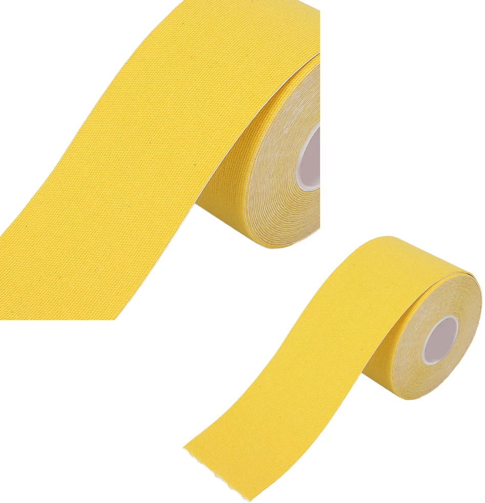 Plastry Kineziologinis teipas, kinesio pleistras 5cmx5m, geltonas