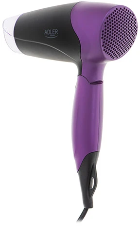 Adler | Plaukų džiovintuvas | AD 2260 | 1600 W | Number of temperature settings 2 | Juodas/Violetinė