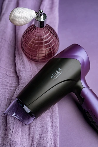 Adler | Plaukų džiovintuvas | AD 2260 | 1600 W | Number of temperature settings 2 | Juodas/Violetinė