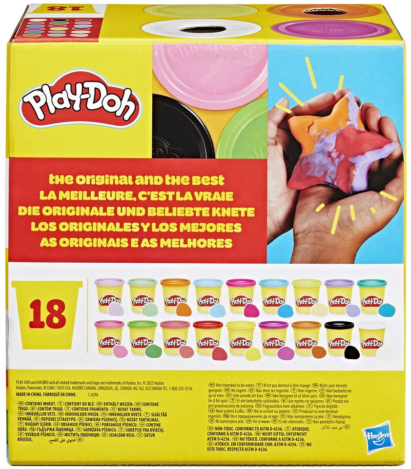 PLAY-DOH Plastilino rinkinys, 18 vnt.