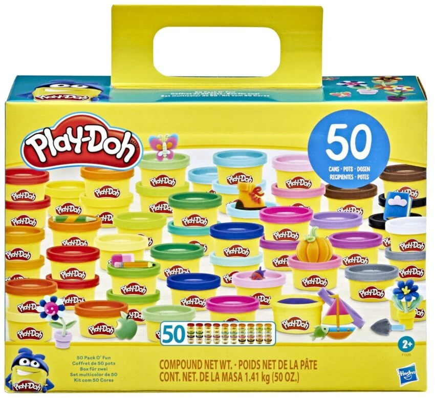 „Play-Doh“ – 50 vnt. pakuotė linksmybių (F1535)